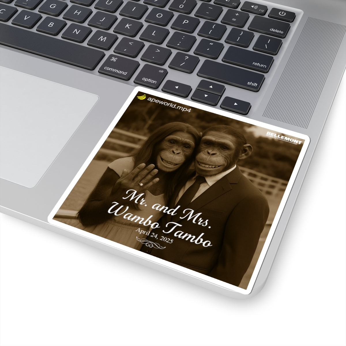 Mr. and Mrs. Wambo Tambo Sticker (from "The Wedding of Wambo and Fuega")