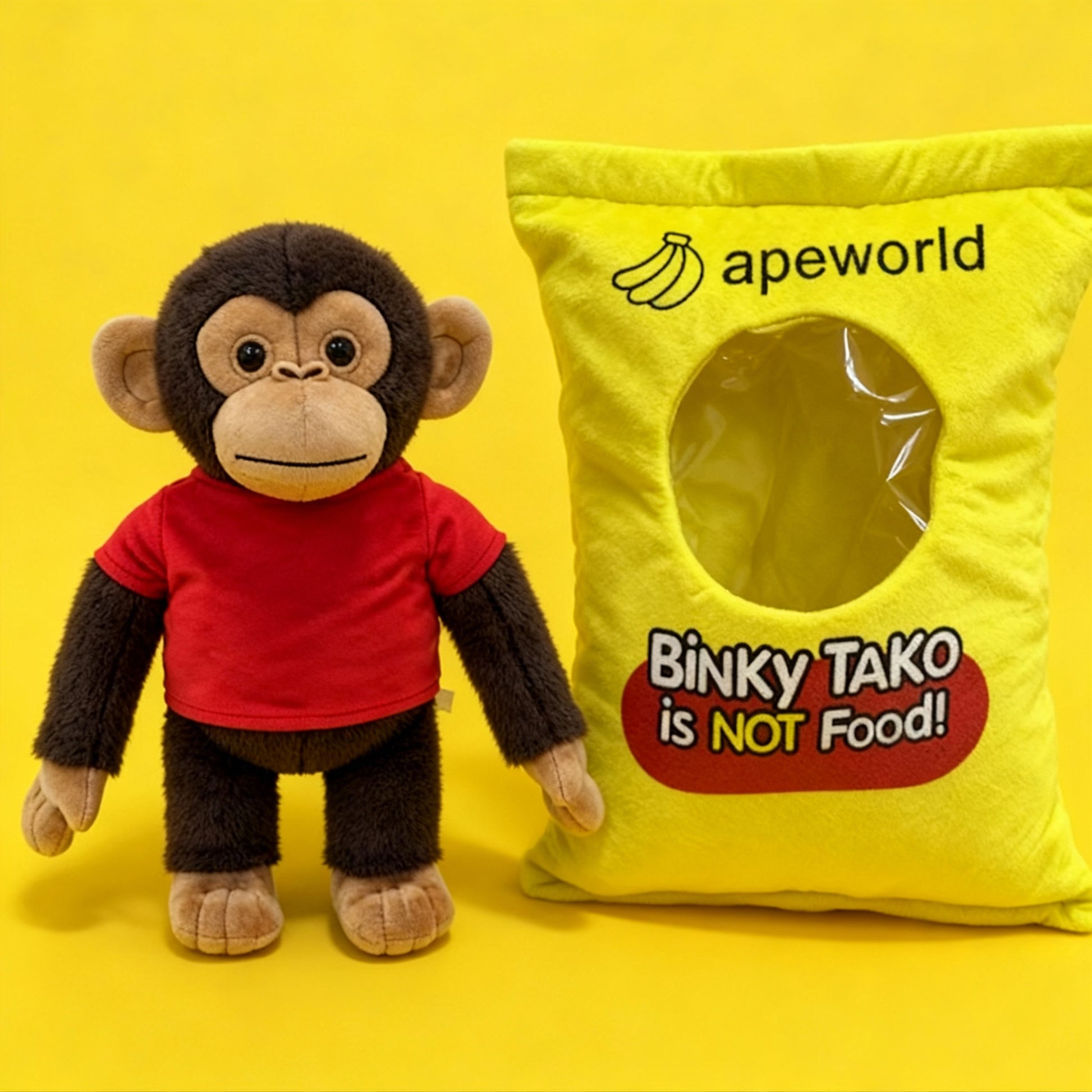 BINKY TAKO™ 2-IN-1 HEATABLE WEIGHTED STUFFED ANIMAL + PILLOW - APEWORLD