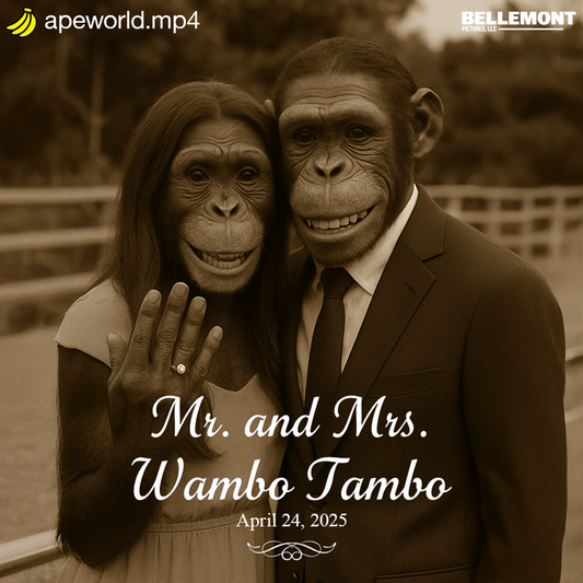 Mr. and Mrs. Wambo Tambo Sticker (from "The Wedding of Wambo and Fuega")